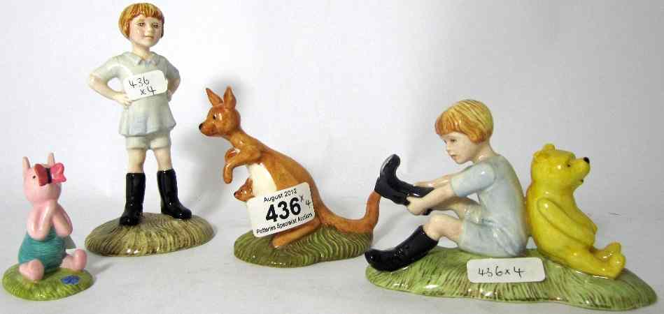 Appraisal: Royal Doulton Winnie the Pooh Figures Christopher Robin WP Christopher