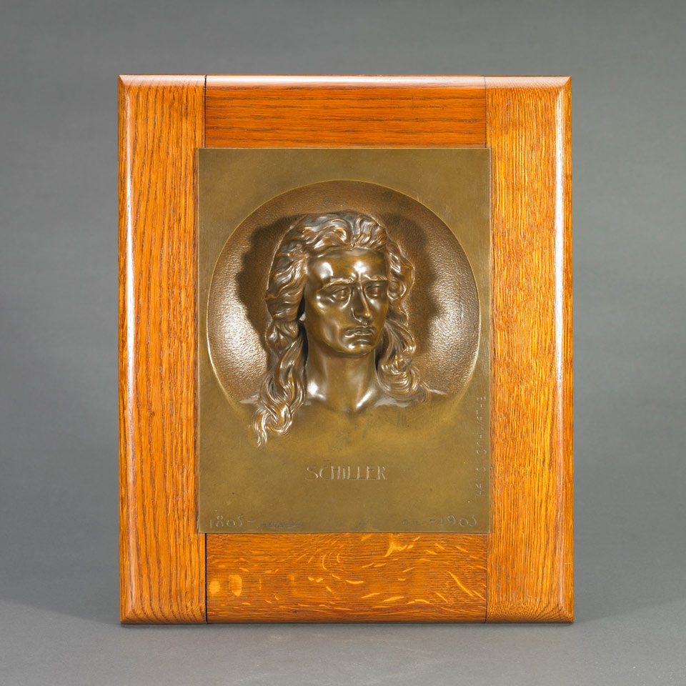 Appraisal: JOHANN CHRISTOPH FRIEDRICH VON SCHILLER Hans Schwathe Austrian b patinated