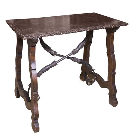 Appraisal: Italian Renaissance Style Walnut Trestle Table Estimate -