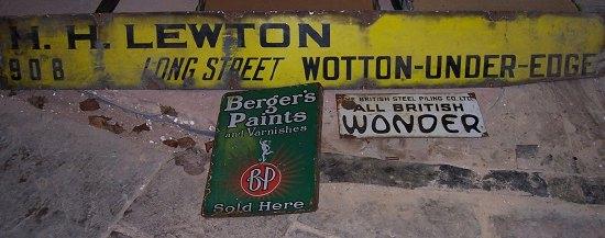 Appraisal: An enamel sign for H H Lewton Long St Wotton-under-Edge