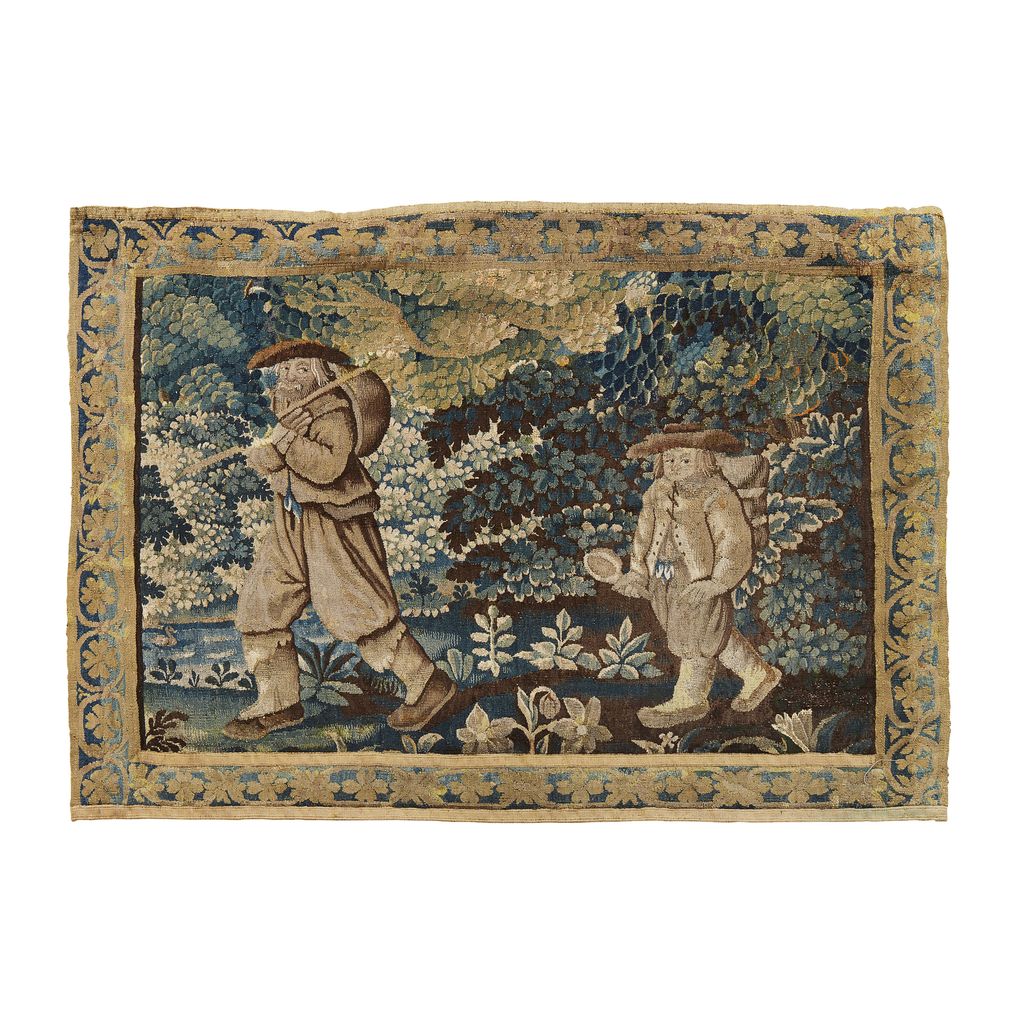 Appraisal: FLEMISH VERDURE TAPESTRY PANEL LATE TH EARLY TH CENTURY AND