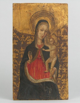 Appraisal: Continental School An icon depicting Mary and the Baby Jesus