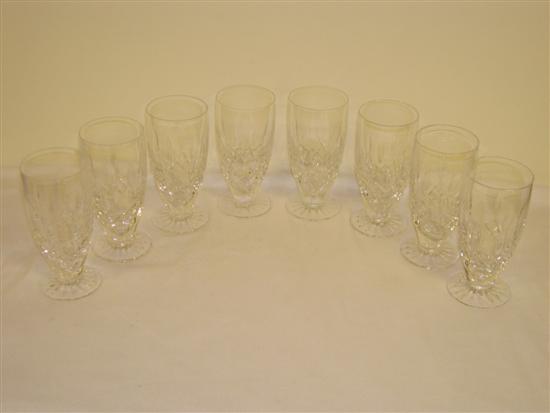 Appraisal: Eight Waterford cut glass water goblets