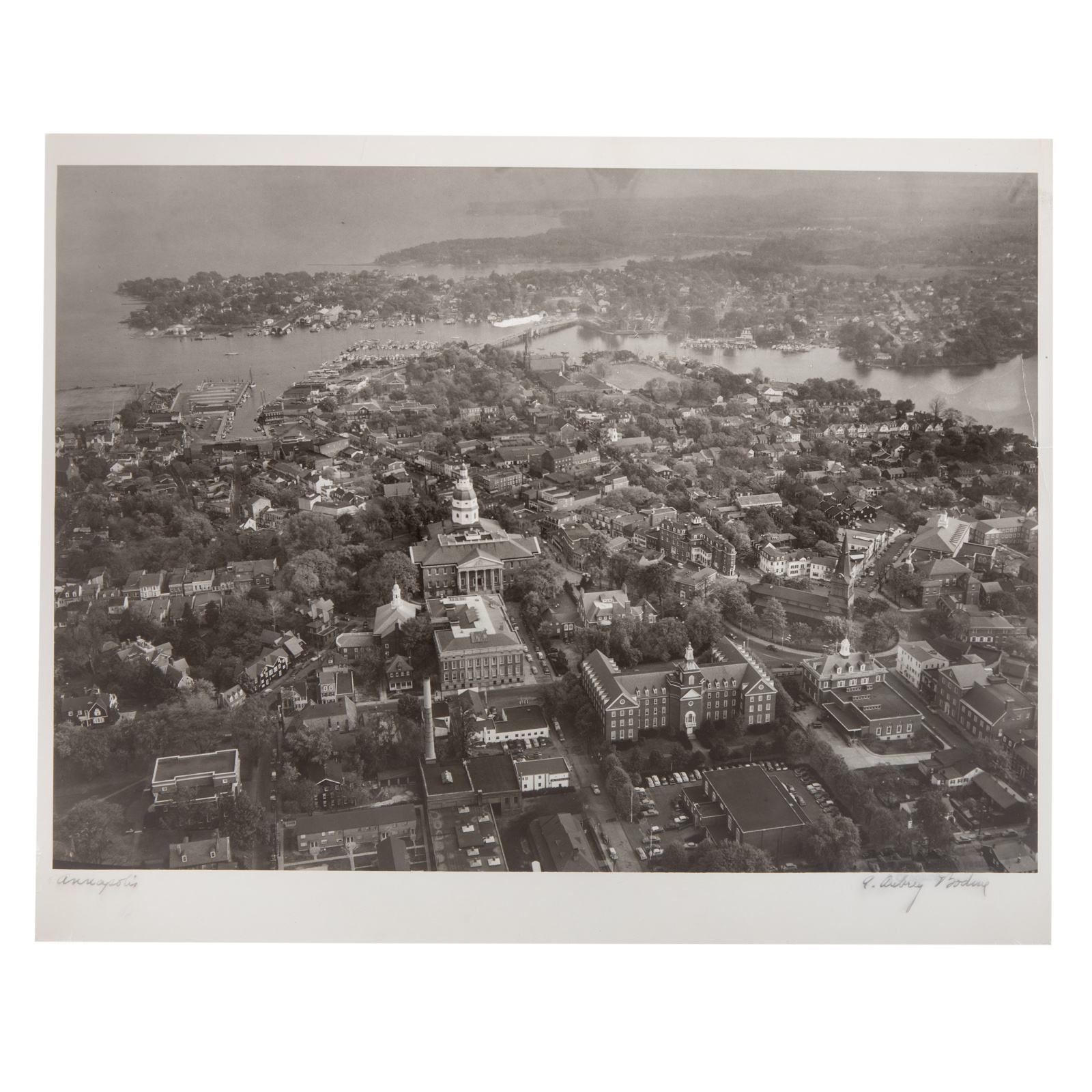 Appraisal: A AUBREY BODINE ANNAPOLIS PHOTOGRAPH American - Gelatin silver print