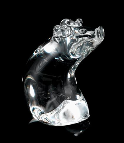 Appraisal: Steuben glass figure of a pig designed by lloyd atkins