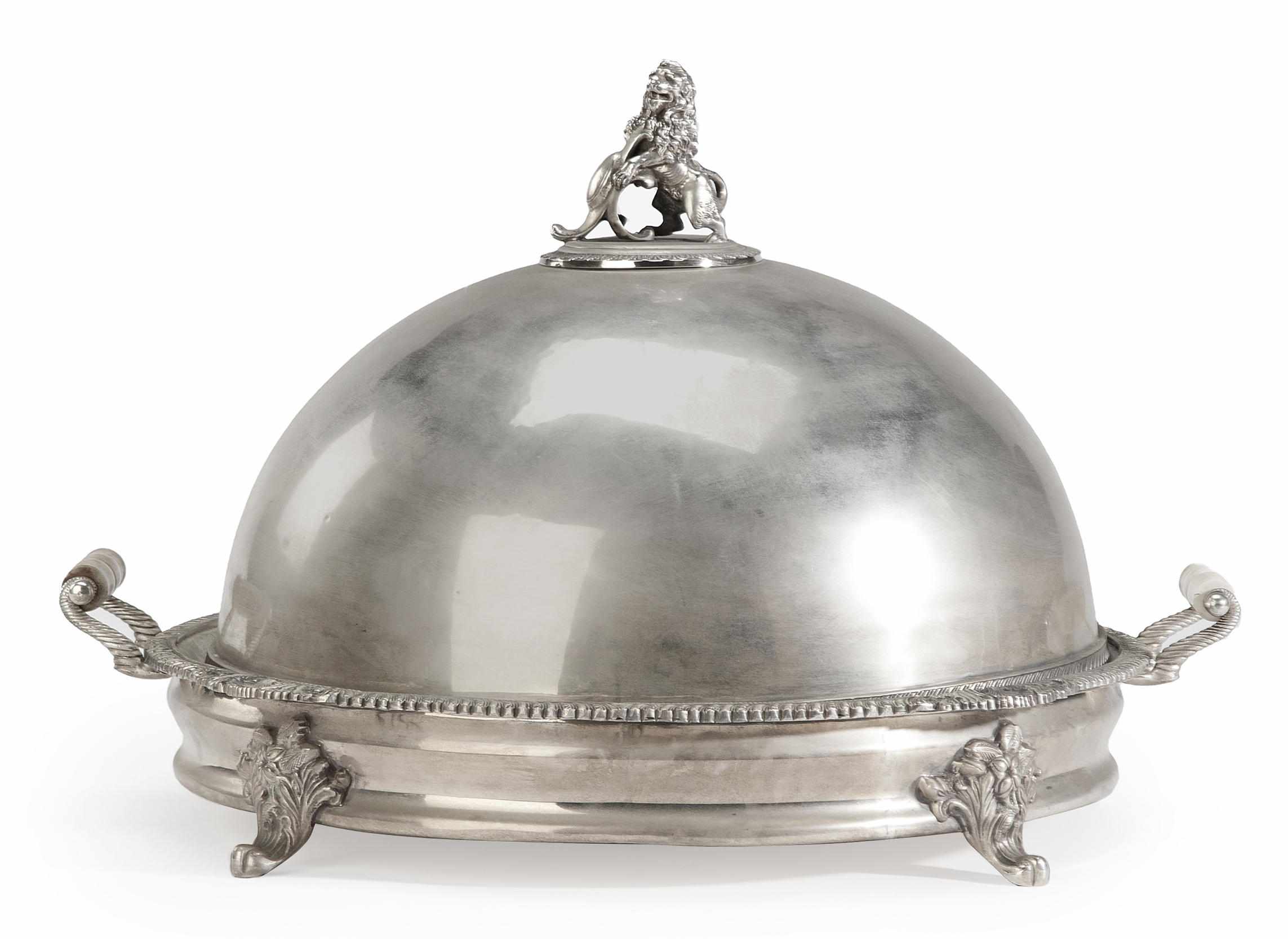 Appraisal: An imposing Regency style silver plated entre dish late th