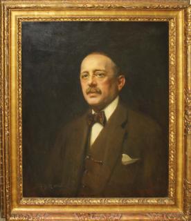 Appraisal: Portrait Of Edwin Eliphalet Jackson President Of Boorum And Pease