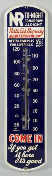 Appraisal: s- s Nature's Remedy Porcelain Thermometer Small chips and nicks