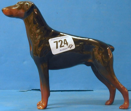 Appraisal: Beswick Large Dogs Doberman and Pug Matt