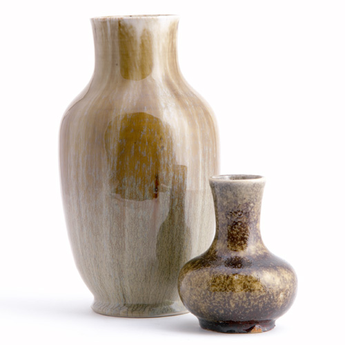 Appraisal: DEDHAM CHELSEA KERAMIC ART WORKS Two Experimental vases by Hugh