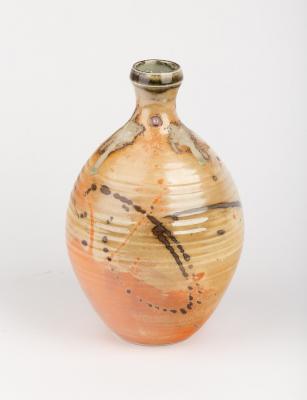 Appraisal: A stoneware bottle vase Harriet Coleridge Contemporary with trailed decoration