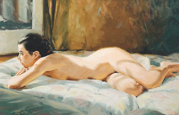 Appraisal: F SMITH AMERICAN TH CENTURY x Nude study Oil on