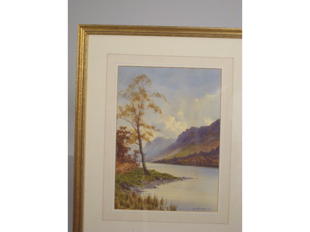 Appraisal: EDWARD HORACE THOMPSON - 'Golden Autumn - Coniston Lake from