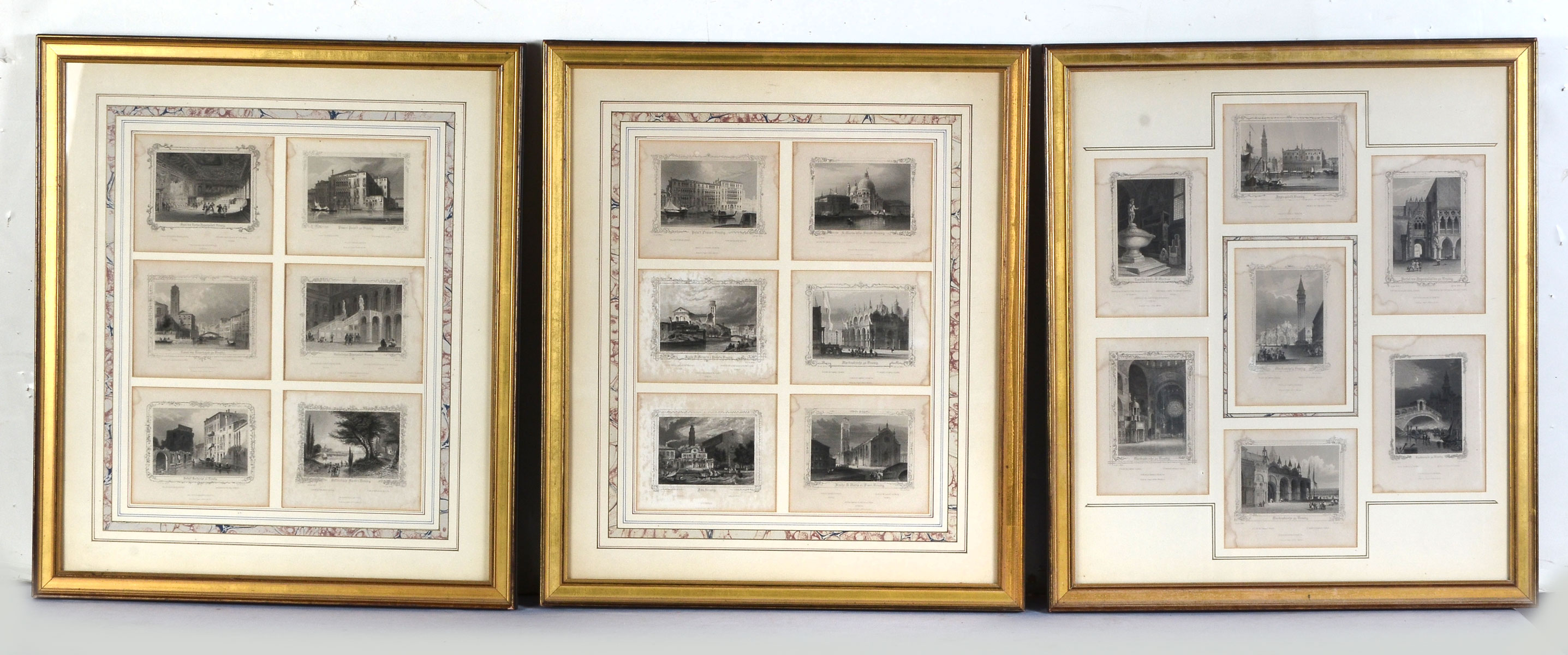 Appraisal: COLLECTION OF JOHANN POPPEL M KURZ ARCHITECTURAL ENGRAVINGS Depicting Vietnam