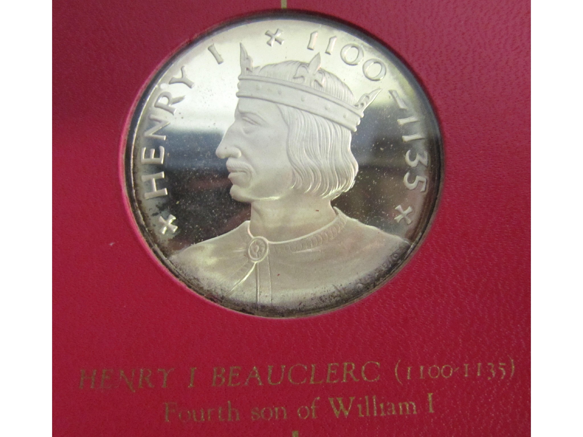 Appraisal: A set of forty three silver medallions - The King