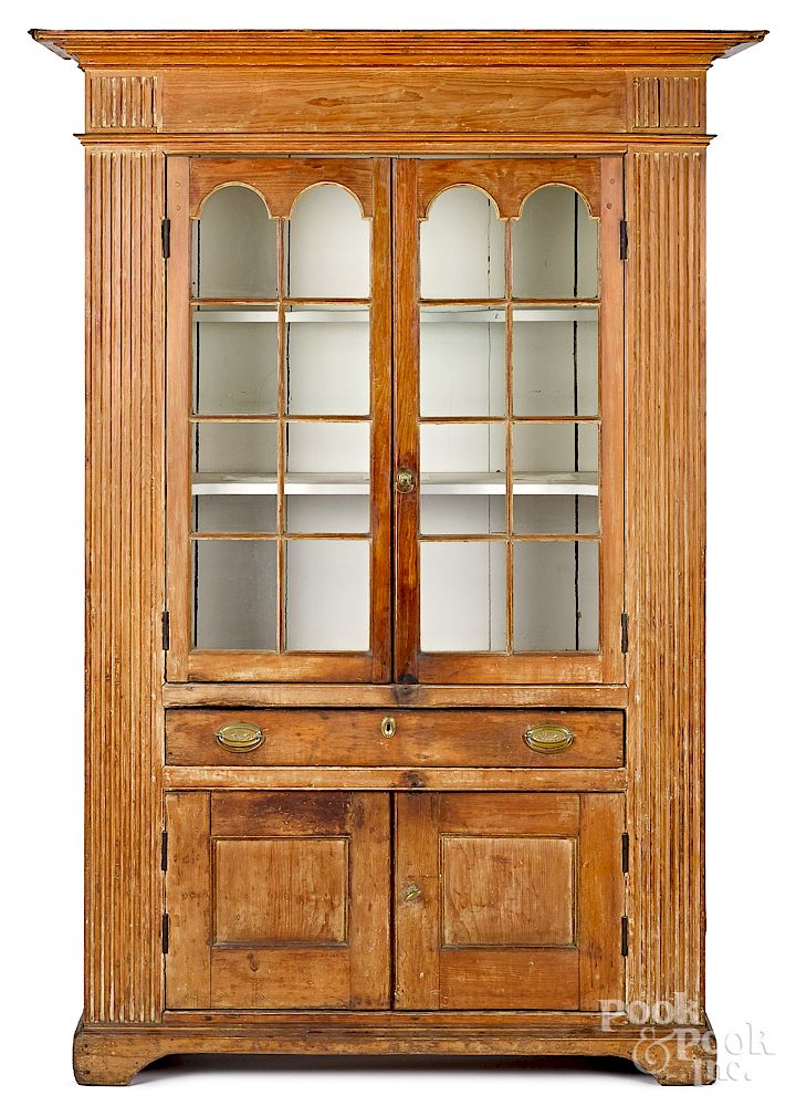 Appraisal: New Jersey or New York Federal pine bookcase Exclusive on