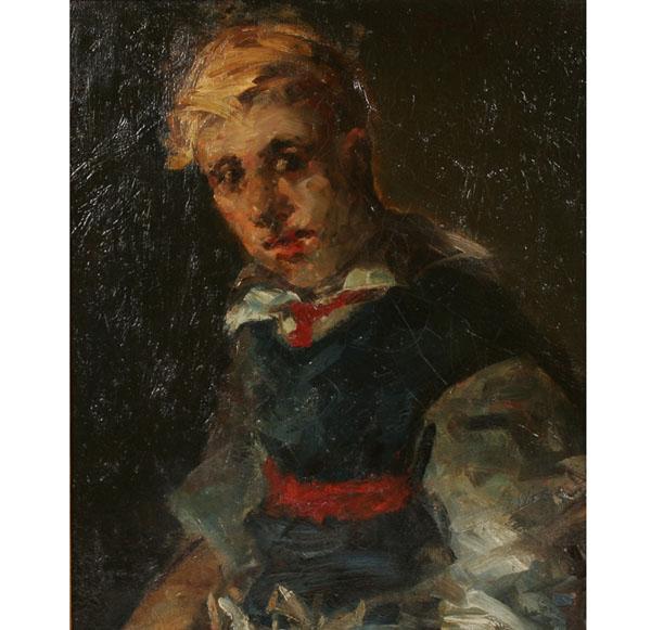 Appraisal: George Benjamin Luks American - portrait of a boy oil