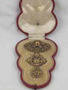 Appraisal: An eighteenth century gold pendant set with diamonds probably French