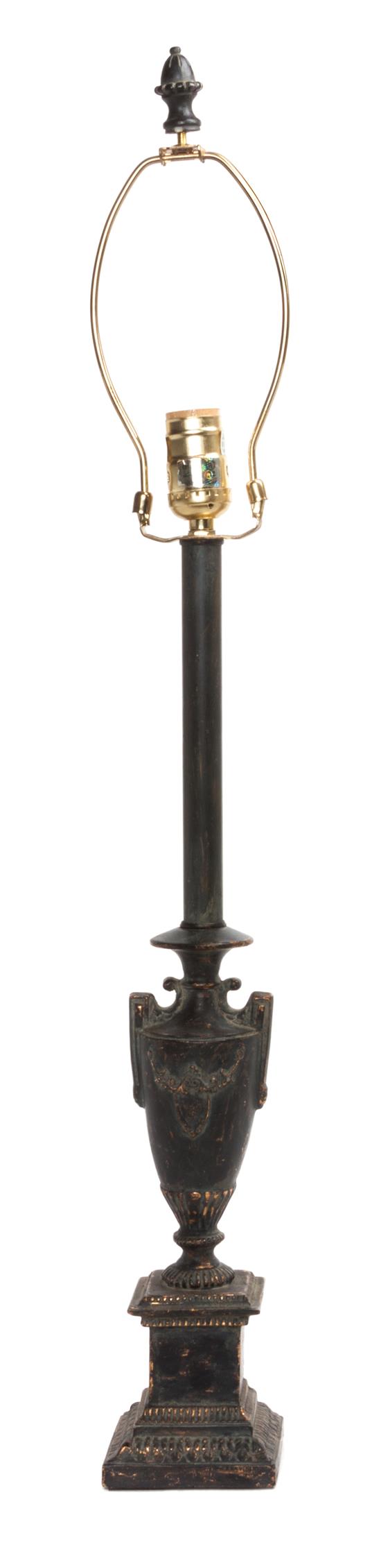 Appraisal: Sale Lot A Cast Metal Table Lamp late th century