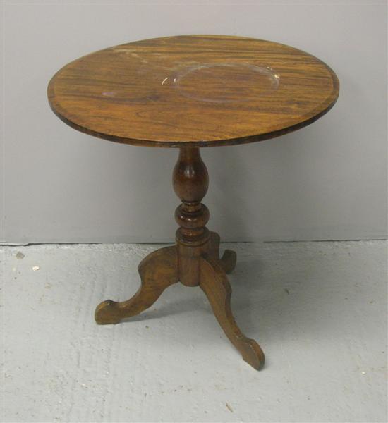 Appraisal: th Century Sri Lankan indigenous wood round occasional table h