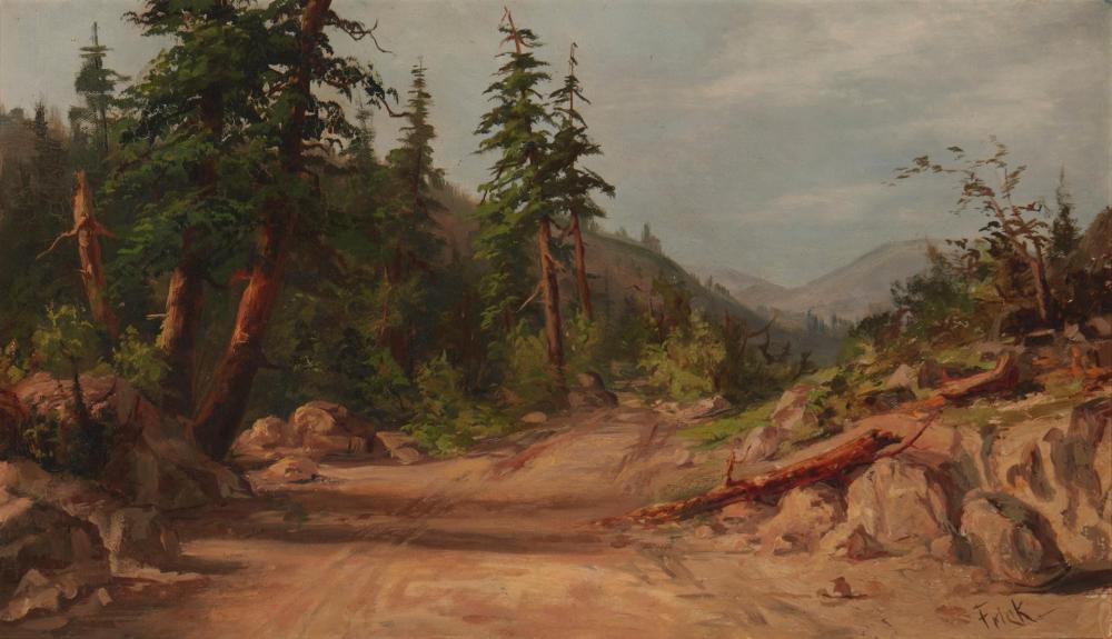 Appraisal: Emil Frick - Oakland CA Sierra Foothills Oil on canvas