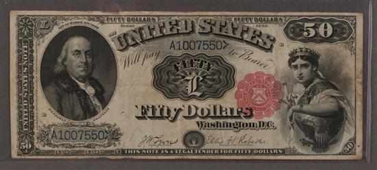 Appraisal: United States Legal Tender bill Series of signed Lyons and