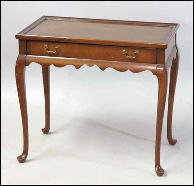 Appraisal: QUEEN ANNE STYLE MAHOGANY SINGLE DRAWER TABLE H '' W