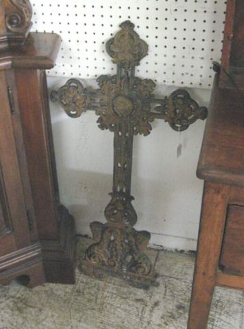 Appraisal: LARGE VICTORIAN CAST IRON CROSS