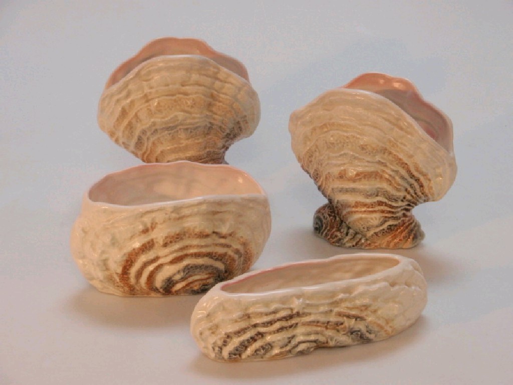 Appraisal: Four items of Sylvac shell ware