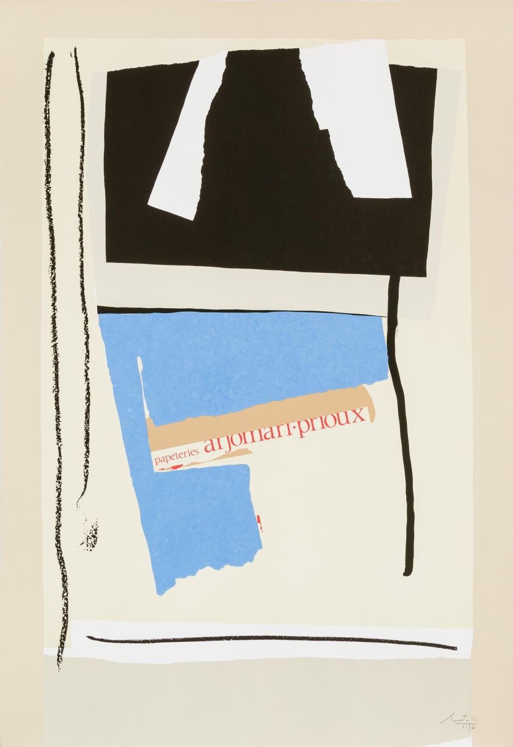 Appraisal: ROBERT MOTHERWELL American - America - La France Variations V