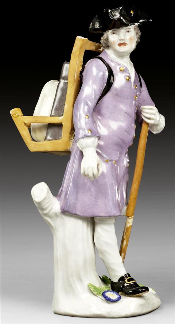 Appraisal: FIGURE OF A BARROW BOY MEISSEN CIRCA Model by J