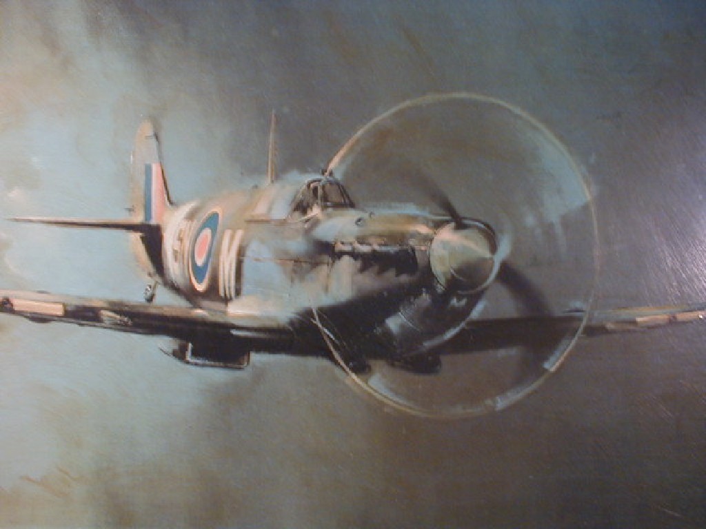 Appraisal: After Barrie A F Clarke Subject Spitfire in flight colour