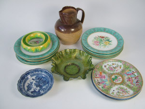 Appraisal: Worcester part dessert service comprising eleven plates the centres painted