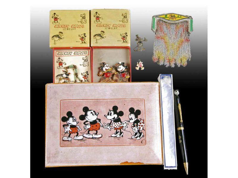 Appraisal: Lot of Mickey Mouse Minnie Disney Accessories Description Includes pencil