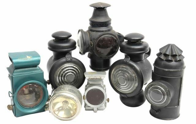 Appraisal: lot of Carriage motor and boat lamps most with kerosene