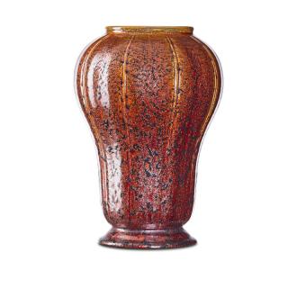 Appraisal: PILKINGTON Goldstone vase PILKINGTONGoldstone vase England Impressed P symbol XI