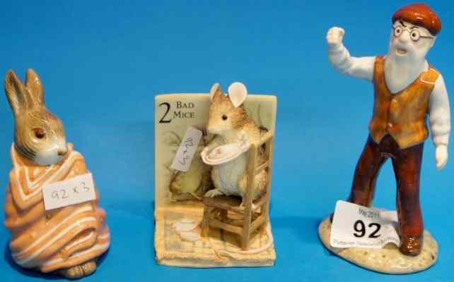 Appraisal: Royal Albert Beatrix Potter Figure Mr McGregor Poorly Peter Rabbit