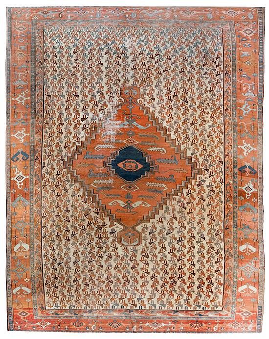 Appraisal: A Serapi Wool Rug feet inches x feet A Serapi