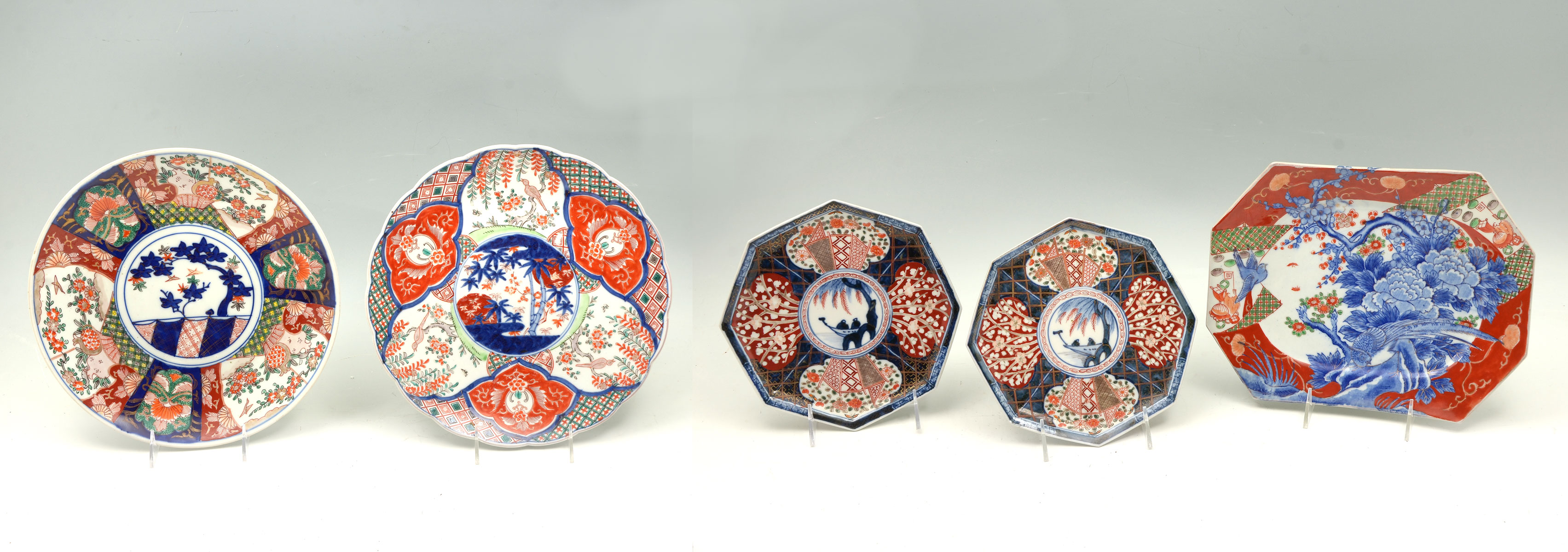 Appraisal: PC MEIJI PERIOD JAPANESE PLATES CHARGERS Comprising - Scalloped charger