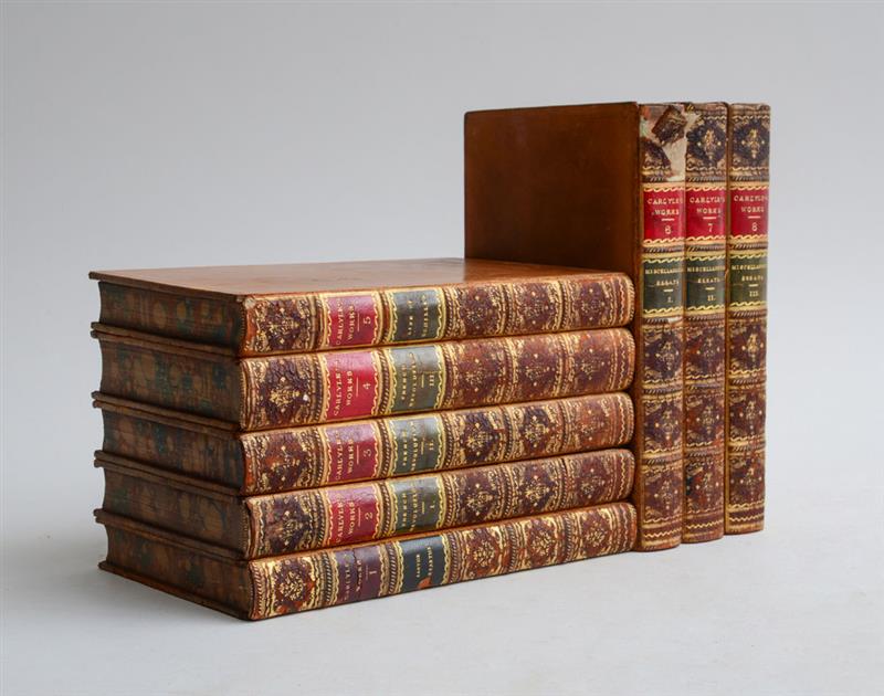 Appraisal: CARLYLE THOMAS THOMAS CARLYLE'S COLLECTED WORKS consecutive volumes of Chapman