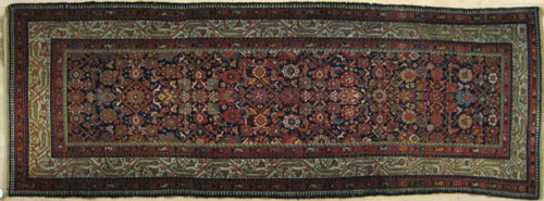 Appraisal: Hamadan runner ca in a herati pattern ' x '