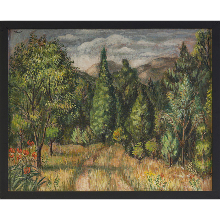 Appraisal: Arnold Blanch American - Path through a Landscape c oil