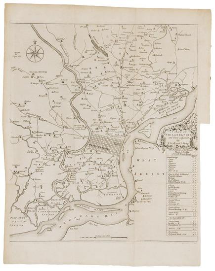 Appraisal: SCULL Nicholas and George HEAP A Map of Philadelphia and