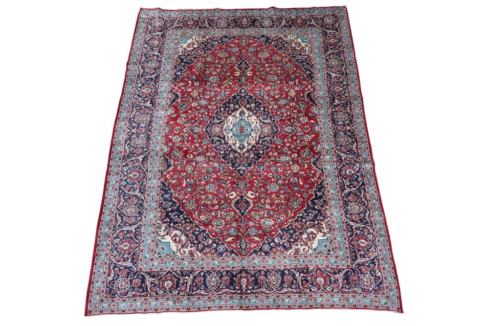 Appraisal: INDO-PERSIAN CARPETred field ' x ' Condition