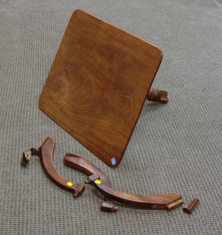 Appraisal: Federal Cherry Tilt-top Stand damage