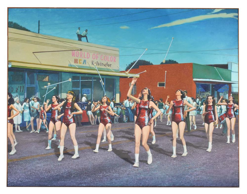 Appraisal: LANCE RICHBOURG AMERICAN - PAINTINGMajorettes Signed titled dated on the