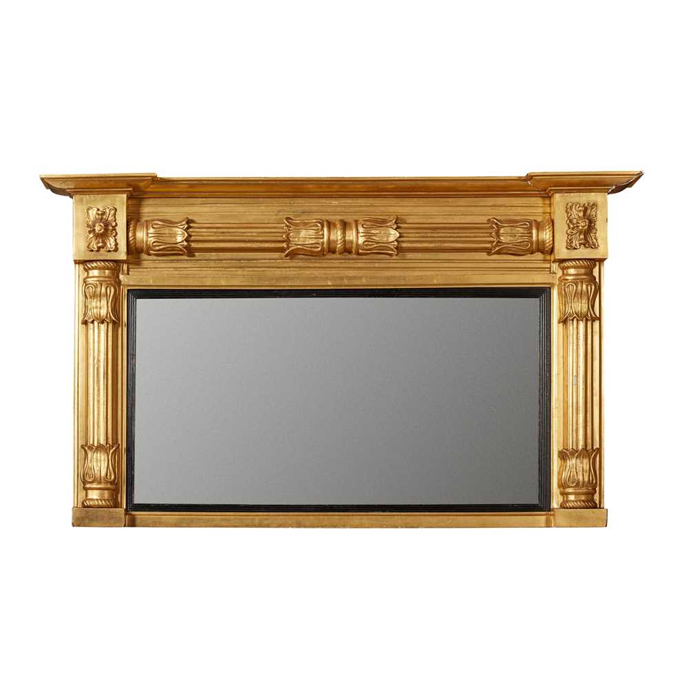 Appraisal: REGENCY GILT OVERMANTEL MIRROR EARLY TH CENTURY with acanthus clasped