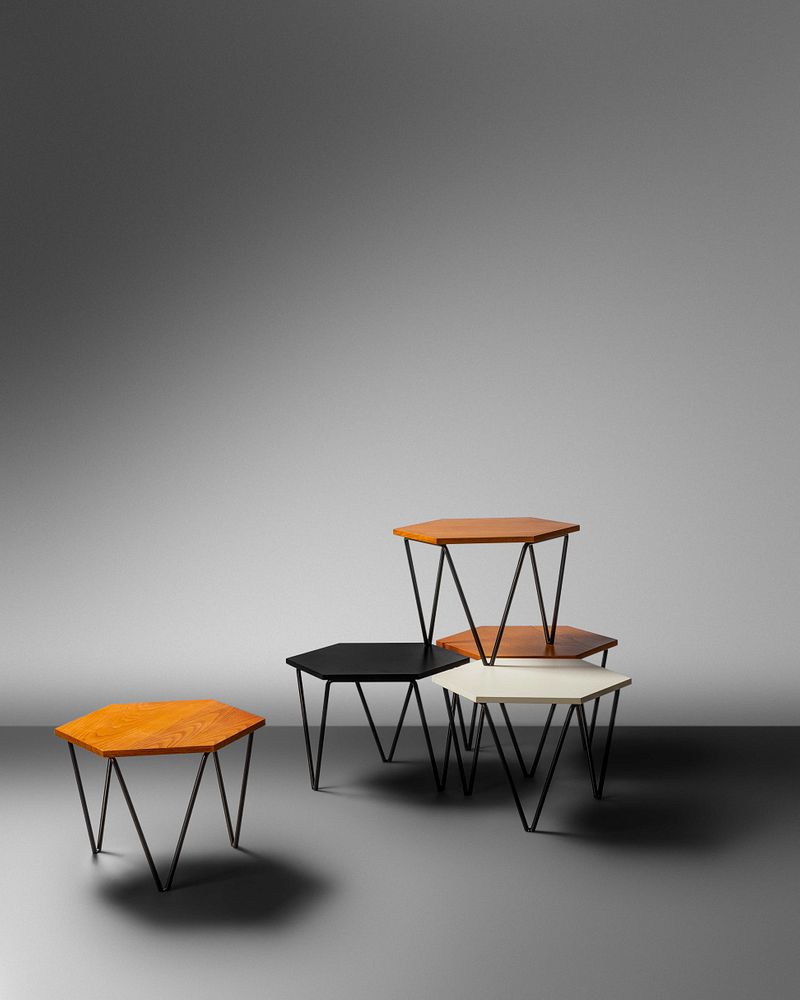 Appraisal: Gio Ponti Italian - Set of Five Low Tables ISA