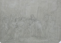 Appraisal: Unknown Artist Continental School ca A Neo-Classical drawing Pencil on