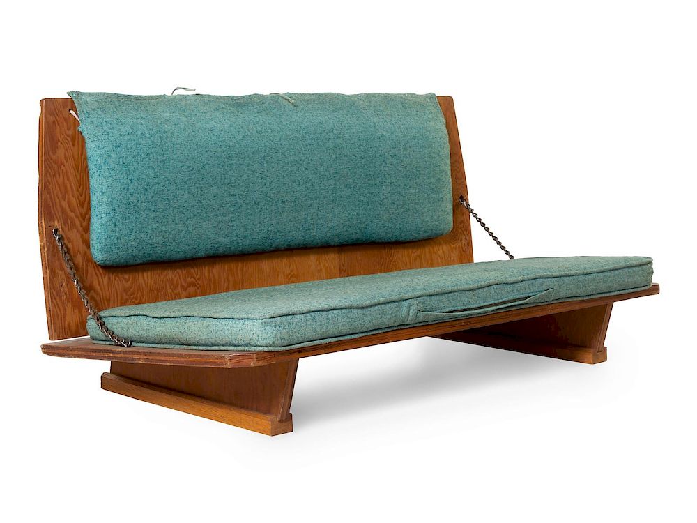 Appraisal: Frank Lloyd Wright American - Folding Bench from Wright's Unitarian